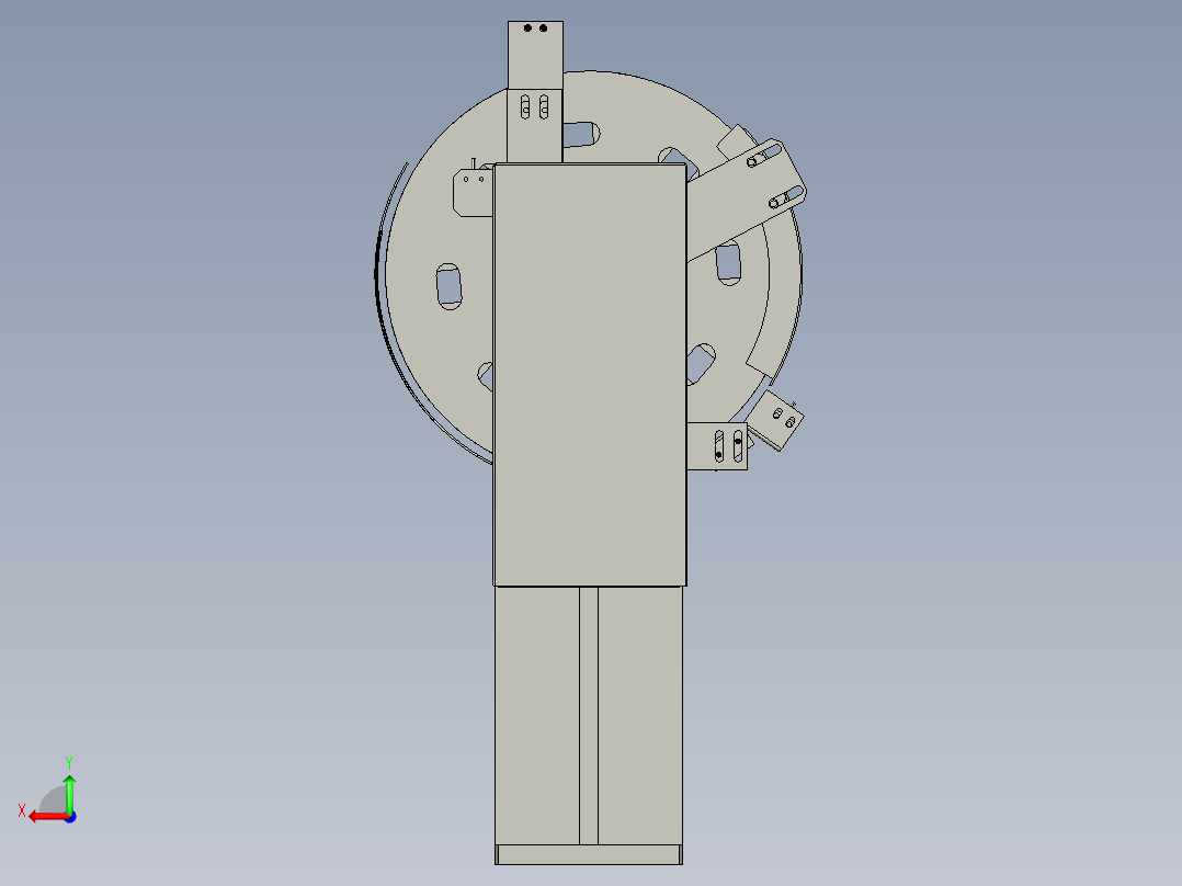 弹簧圈自动分选装盒设备creo5.0.zip后视图