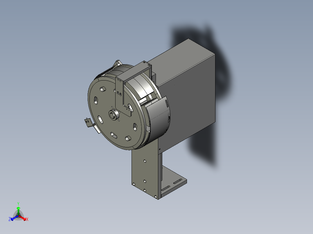 弹簧圈自动分选装盒设备creo5.0.zip正等轴测图