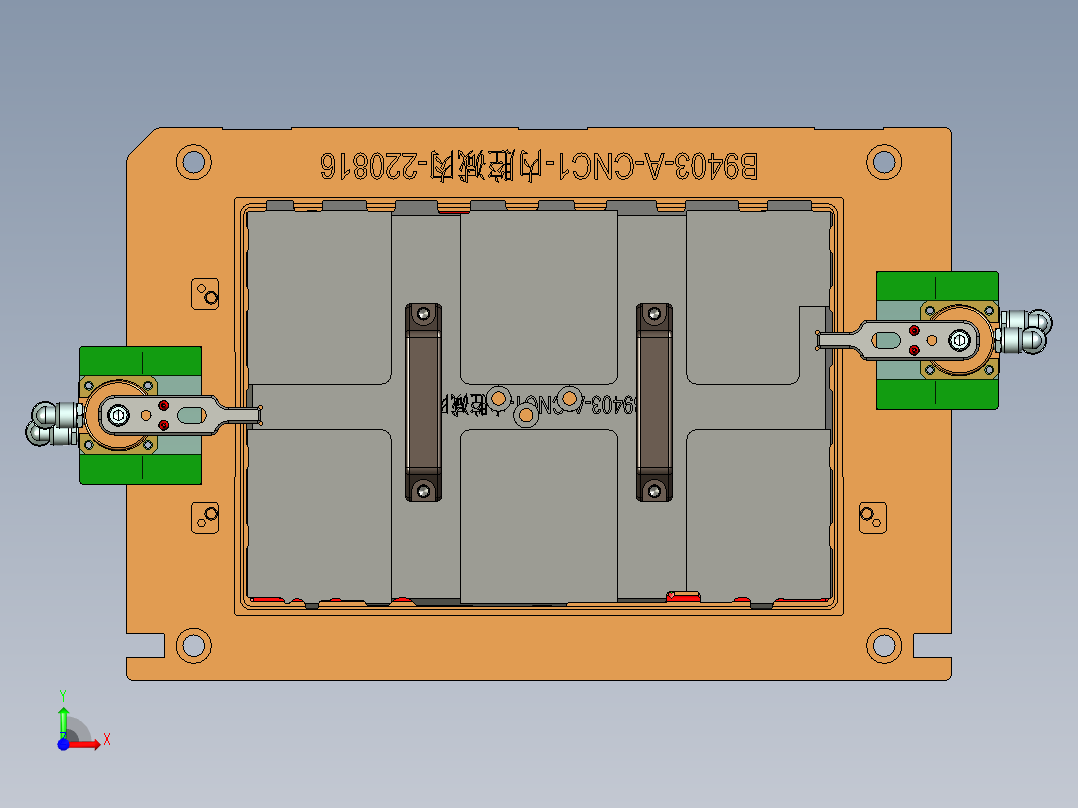 B9403-A-CNC1-笔记本CNC工装夹具三维模型内腔减肉-220816前视图