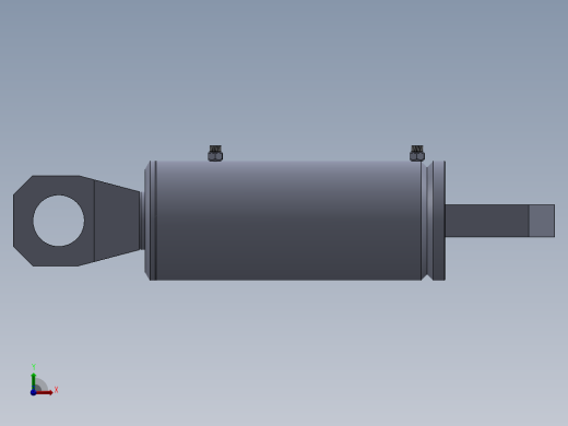 高压液压缸（带前后眼）160x90x246 mm前视缩略图