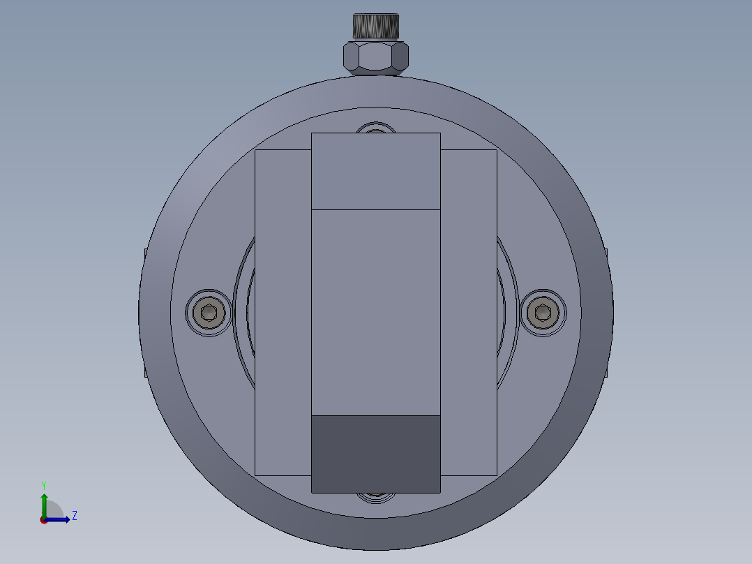 高压液压缸（带前后眼）160x90x246 mm左视图