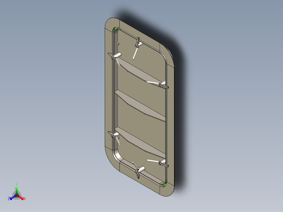 船用风雨密单扇钢质门-1675-AY