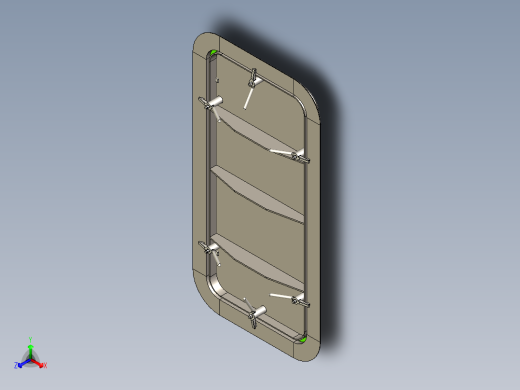 船用风雨密单扇钢质门-1675-AY