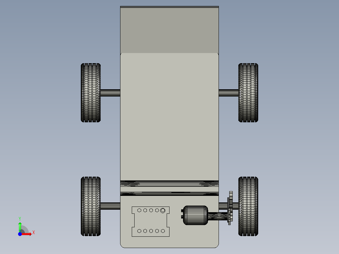 A3003997-金属运输车辆前视图