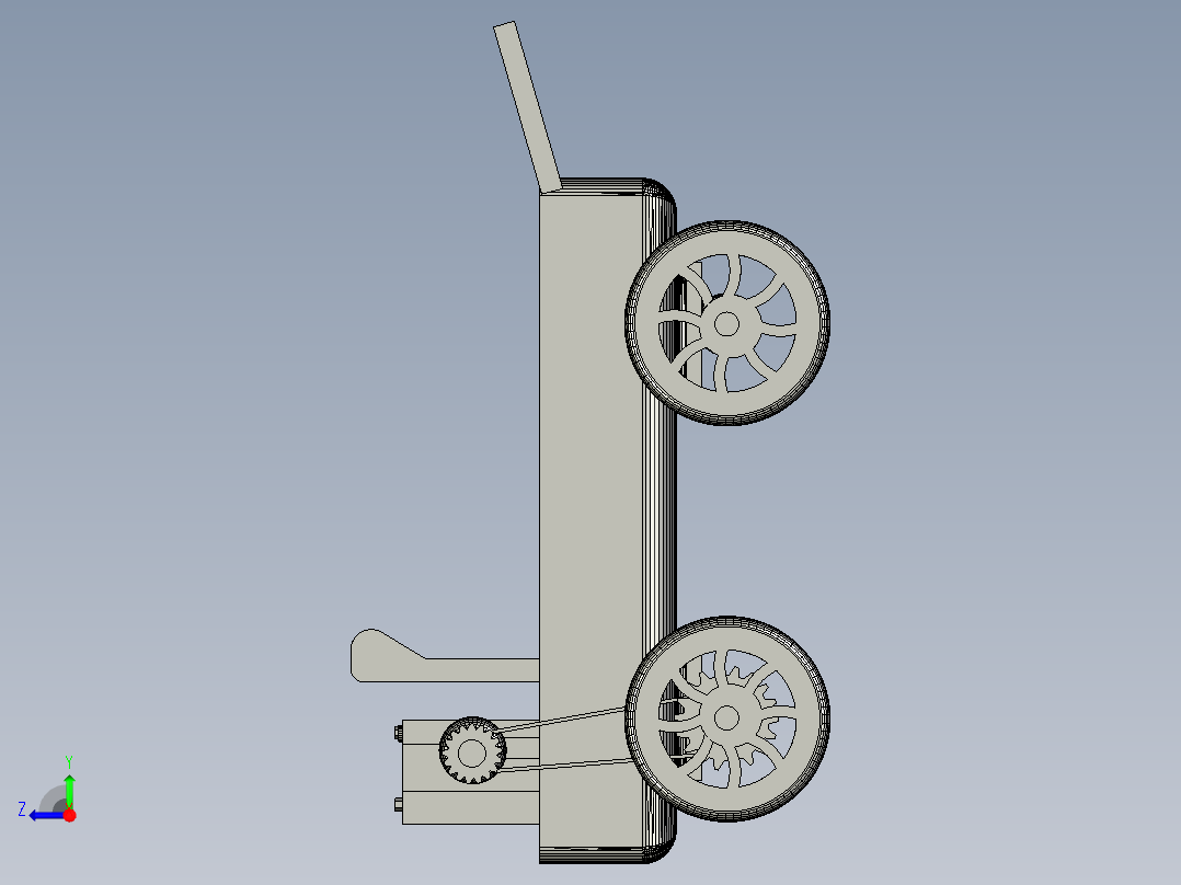 A3003997-金属运输车辆右视图