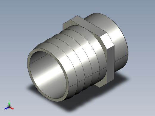 ABB连接器M000064 VACUUM HOSE CONNECTOR正等轴测缩略图