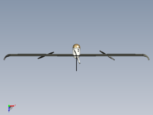 用于监视的垂直起降无人机俯视缩略图