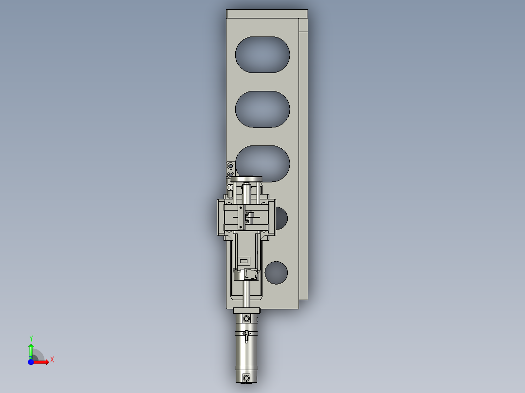 SYSB-NX1832-03绕卷簧电机组件前视图