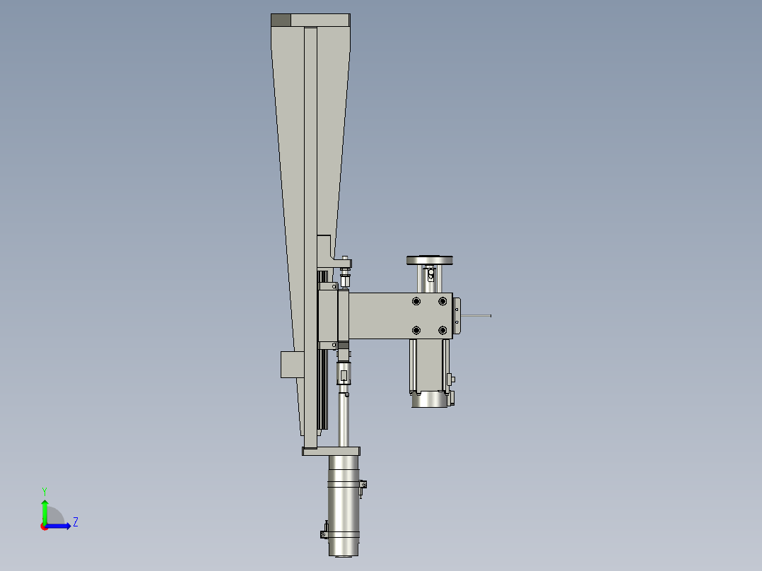 SYSB-NX1832-03绕卷簧电机组件左视图