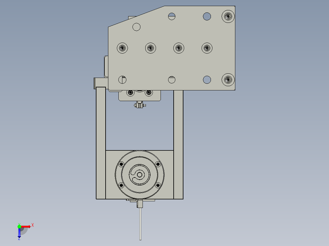 SYSB-NX1832-03绕卷簧电机组件俯视图