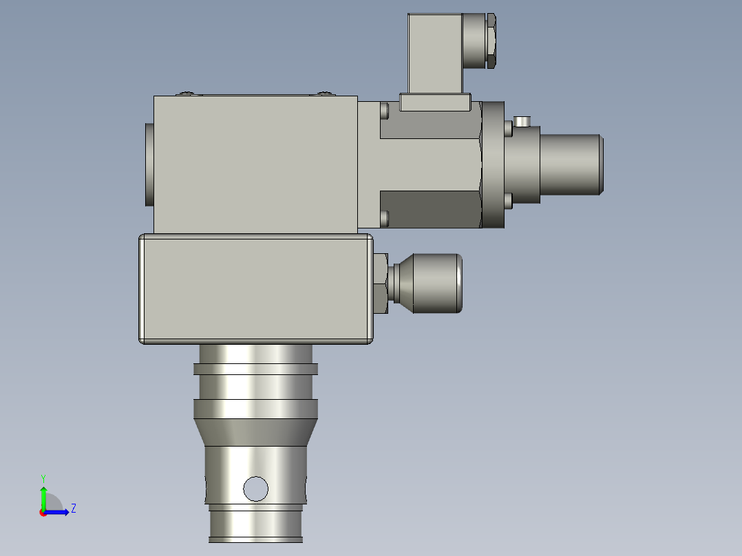 比例插装式节流阀(BCL90)BCY-25比例插装式溢流阀左视图