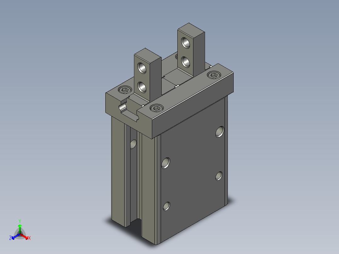 平行夹爪DHPC-10-A-SFESTO-1111正等轴测图