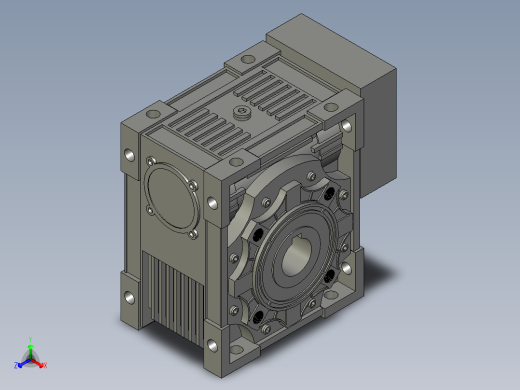 NMRV050-40B3-63B5_减速机_050正等轴测缩略图