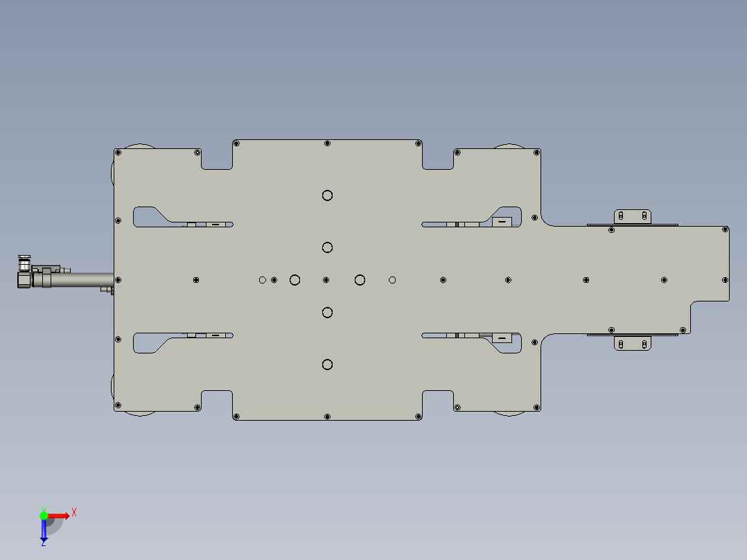 F01AE00021-D40000吸板组件俯视图