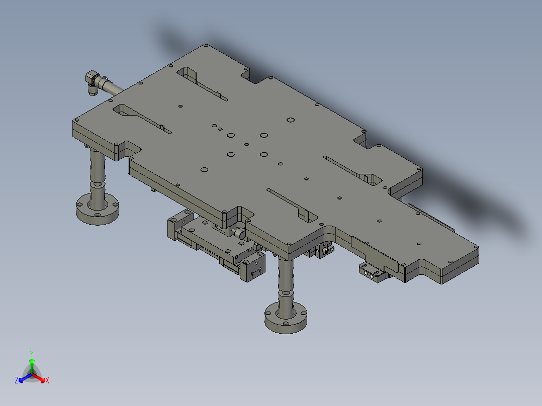 F01AE00021-D40000吸板组件正等轴测图