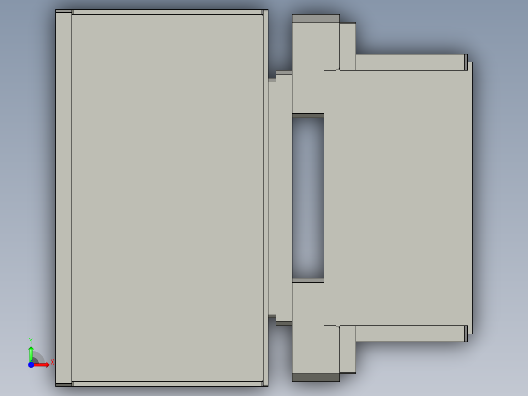 震动机总成前视图