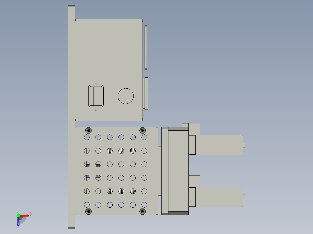 震动机总成俯视图