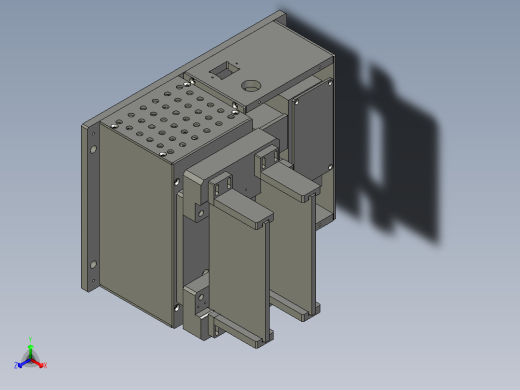震动机总成正等轴测缩略图