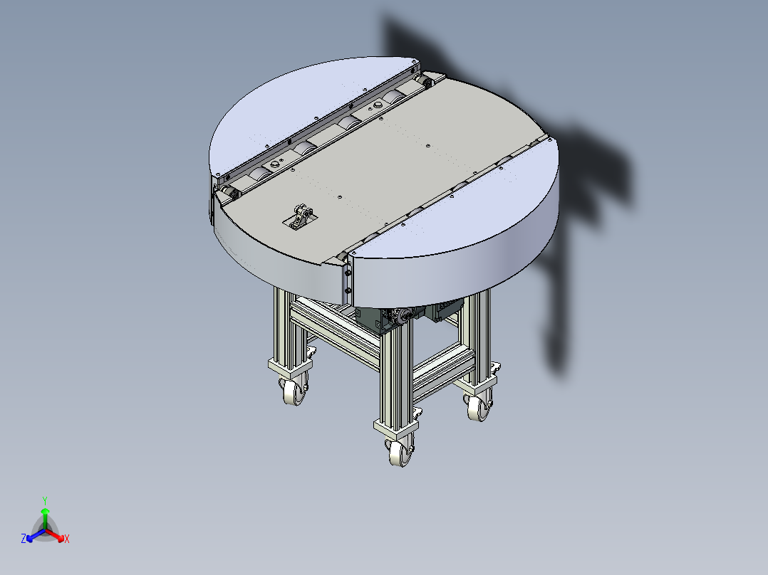 钣金输送机主视图
