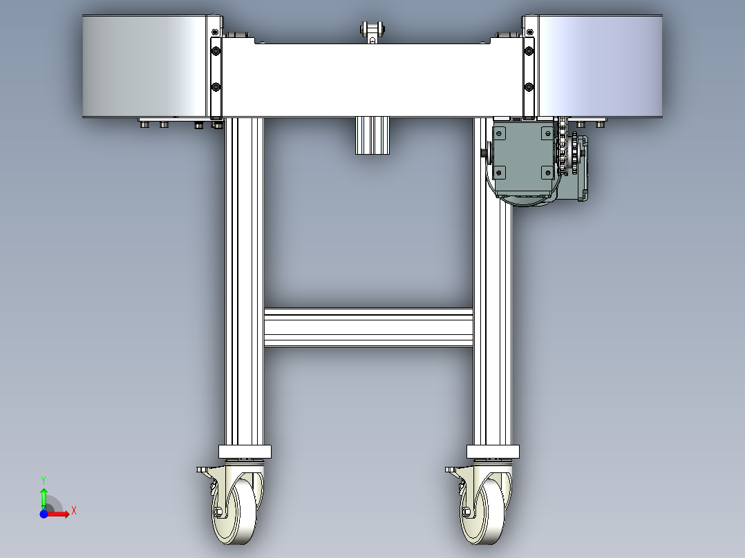 钣金输送机前视图