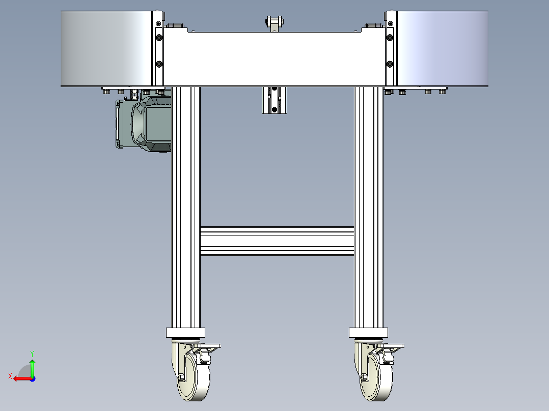 钣金输送机后视图