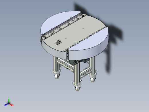 钣金输送机正等轴测缩略图
