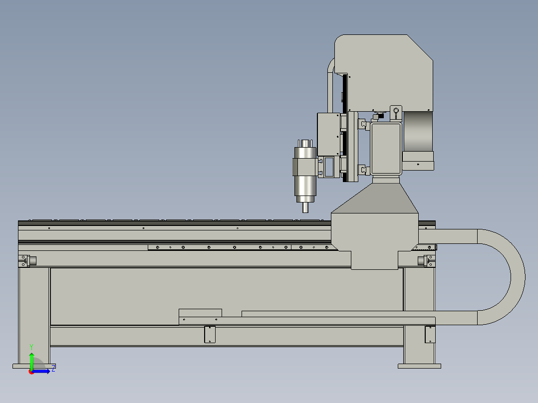 工艺多头雕刻机仿古家具门板浮雕雕花左视图