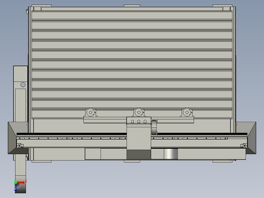 工艺多头雕刻机仿古家具门板浮雕雕花俯视图