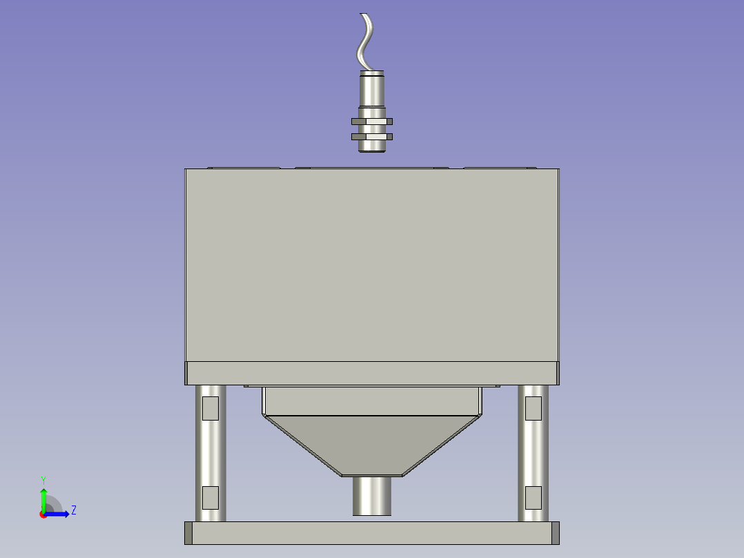 YSZ150B-05-01负极归正组件左视图