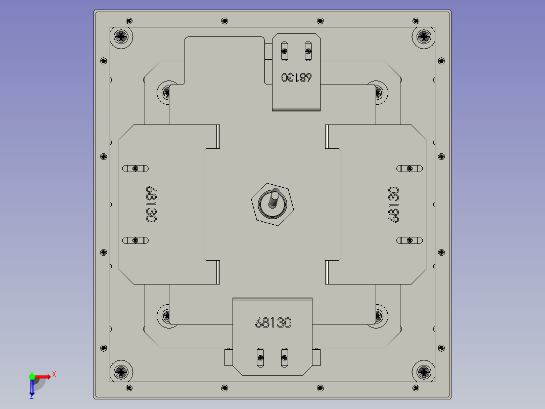YSZ150B-05-01负极归正组件俯视图