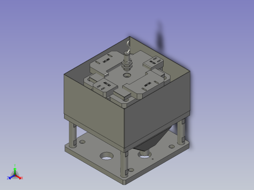 YSZ150B-05-01负极归正组件正等轴测缩略图