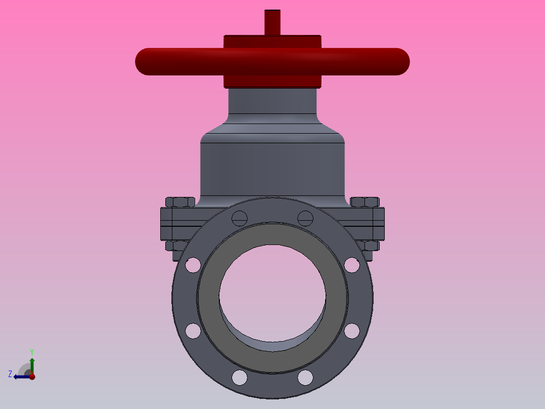 隔膜阀[隔膜阀]通径125mm右视图