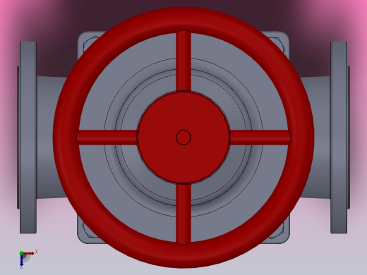 隔膜阀[隔膜阀]通径125mm俯视缩略图