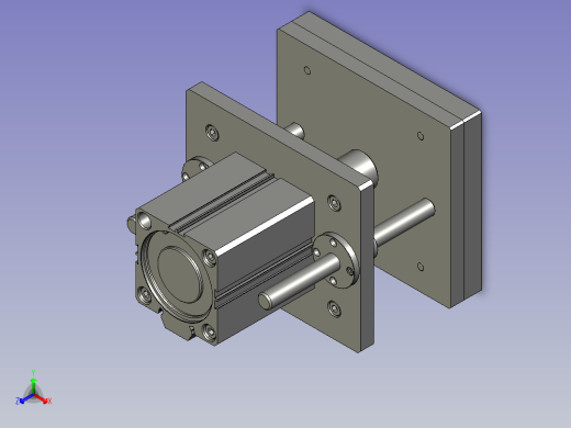 主压机构部份装配1116正等轴测缩略图