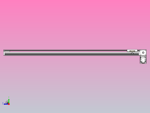 皮带直线轴半封闭可选导轨TPA-HNB-105D-90-L1250-RP-C-P20-N3右视缩略图