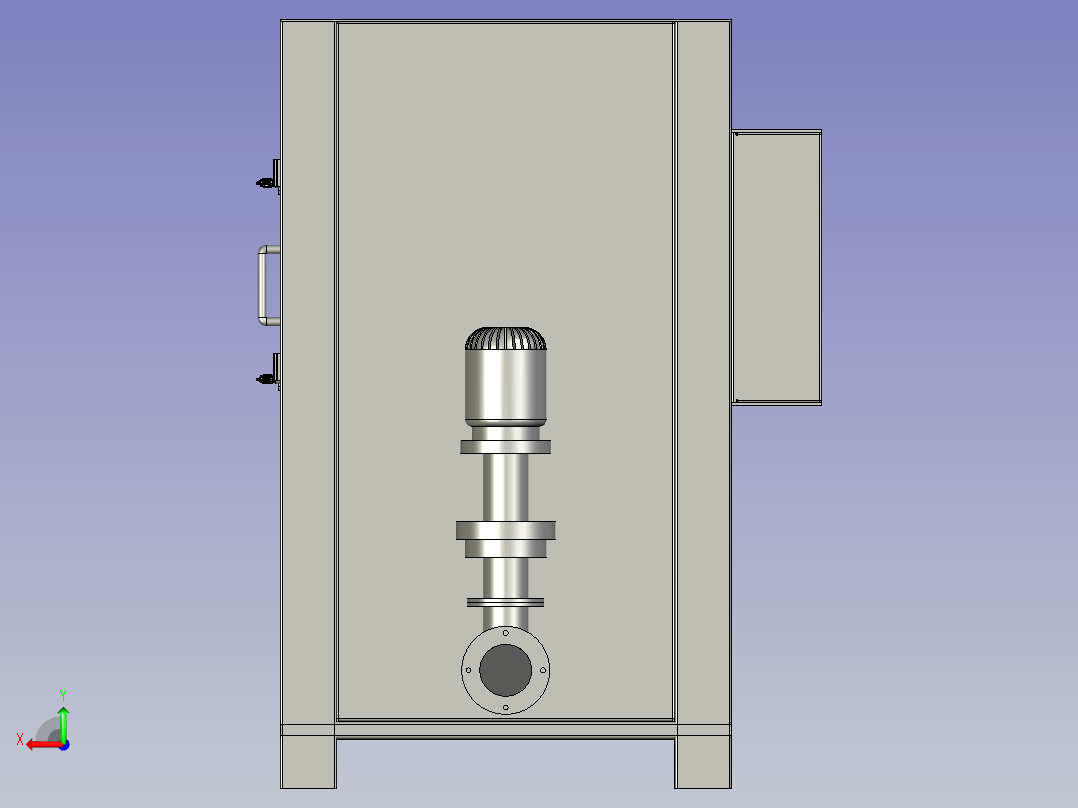 湿式自动喷砂机后视图