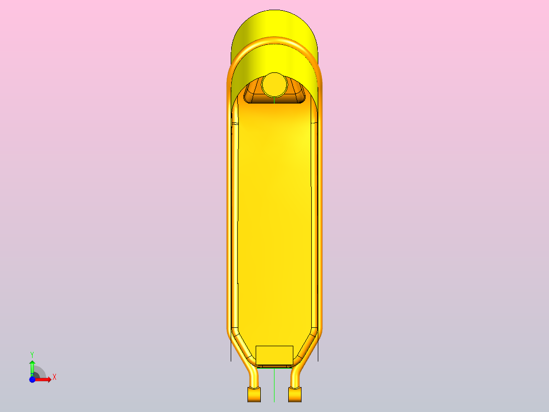 滑板车设计建模前视图