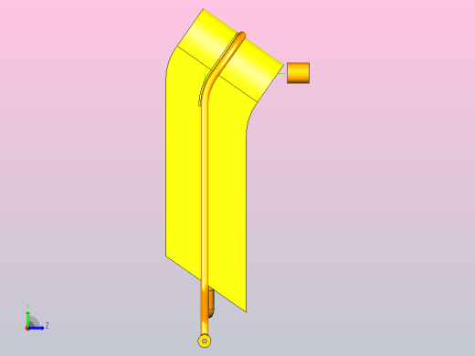 滑板车设计建模左视缩略图