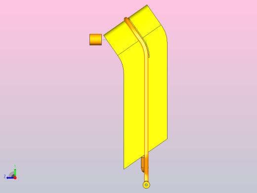 滑板车设计建模右视缩略图