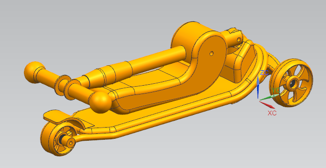 滑板车设计建模