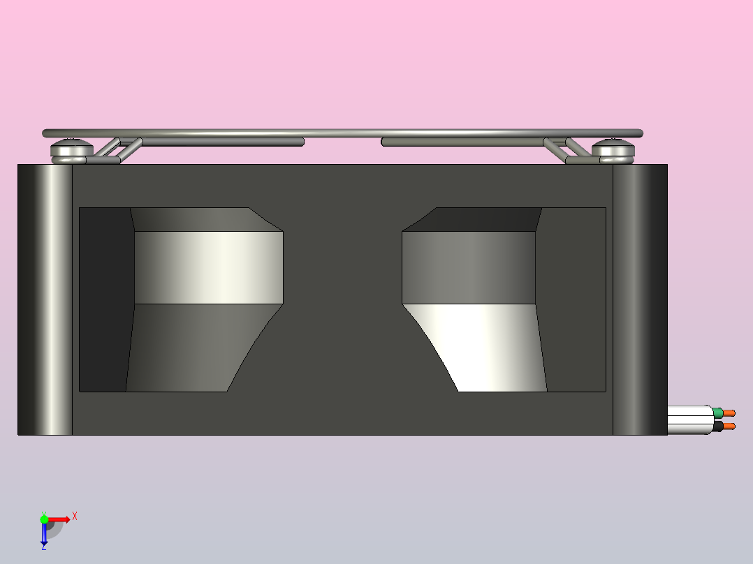 电子设备用微型风扇60x60mm俯视图