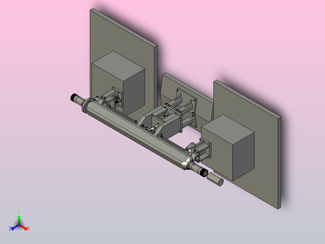 轴管自动分中主视图