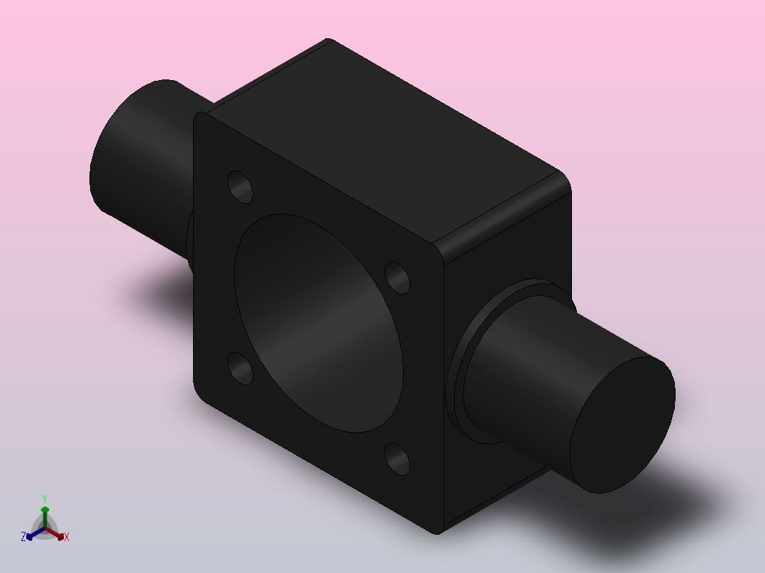TA前铰轴[40]气缸附件主视图