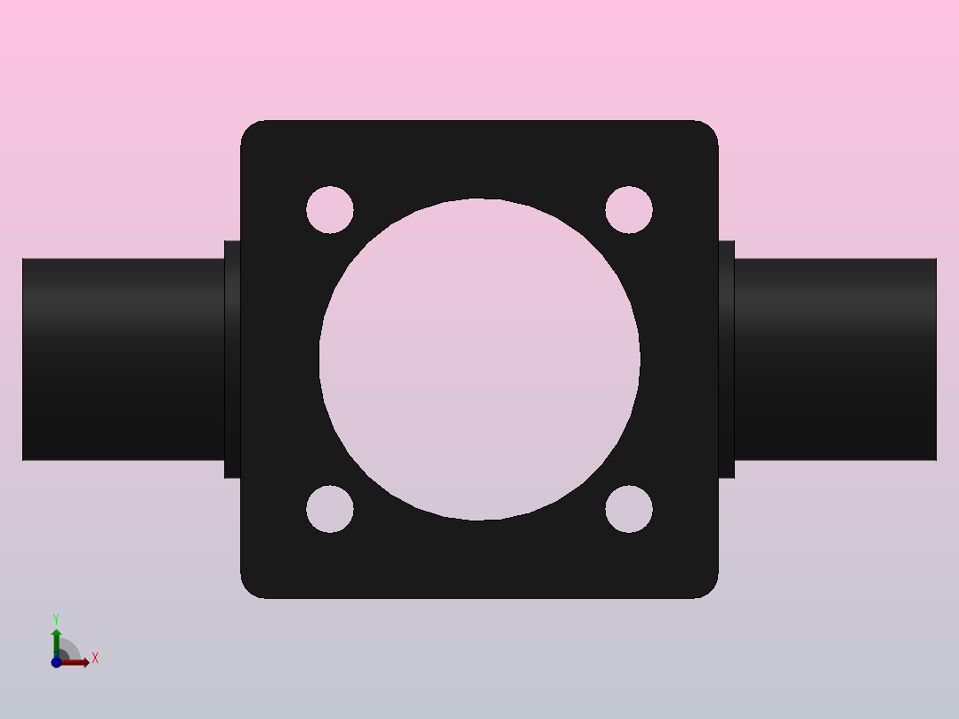 TA前铰轴[40]气缸附件前视图