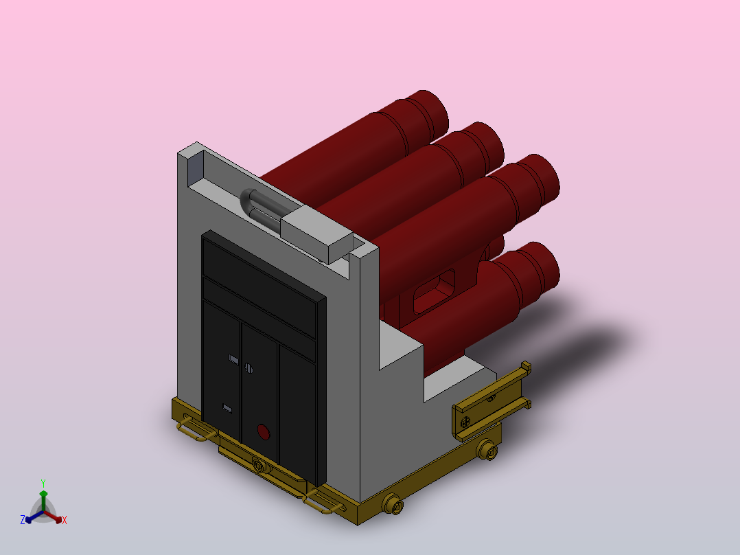 VHLR-12／T160-50 组合电器[VHL-12／T630-50组合电器]560正等轴测图