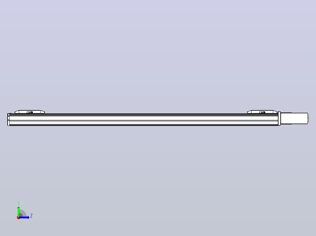 皮带直线轴双滑块型TPA-GCBS-50-P42-L375-QL-M10-N3左视图