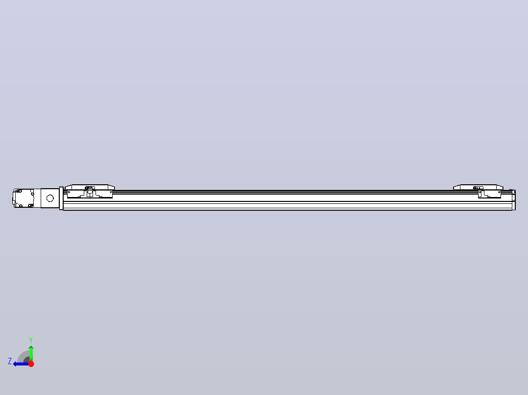 皮带直线轴双滑块型TPA-GCBS-50-P42-L375-QL-M10-N3右视图