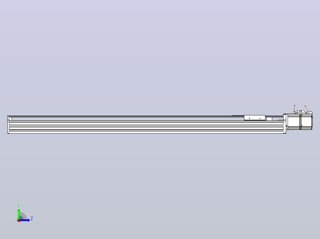 日规模组半封闭丝杆TPA-HNR-85S-1610C-L850-M-C-P20-N3左视图