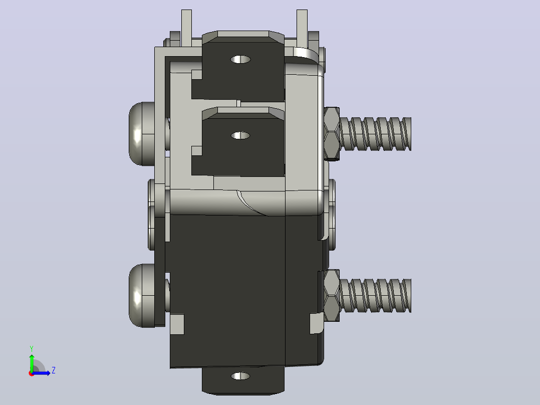 微动开关传感器TW-1012A左视图