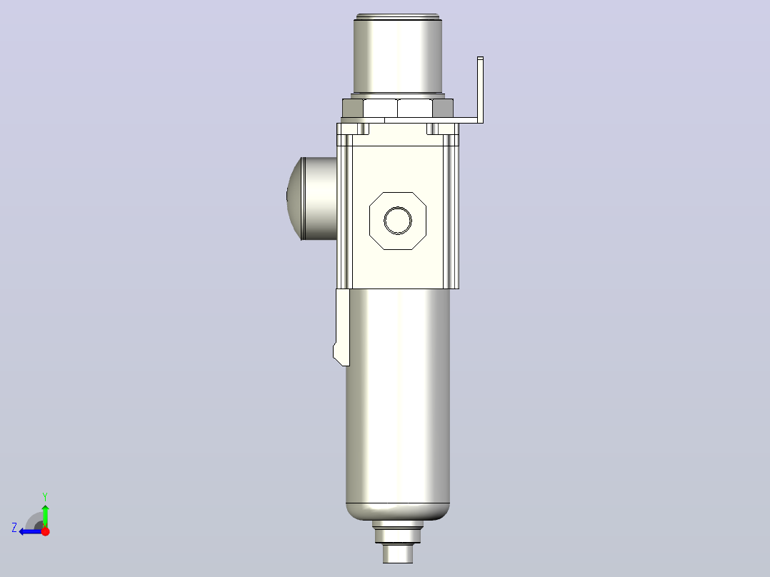GAFR200调压过滤器右视图